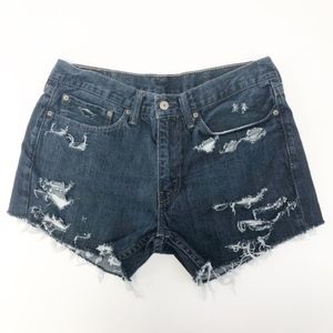 levi’s | vintage 514 high waisted mom jean shorts